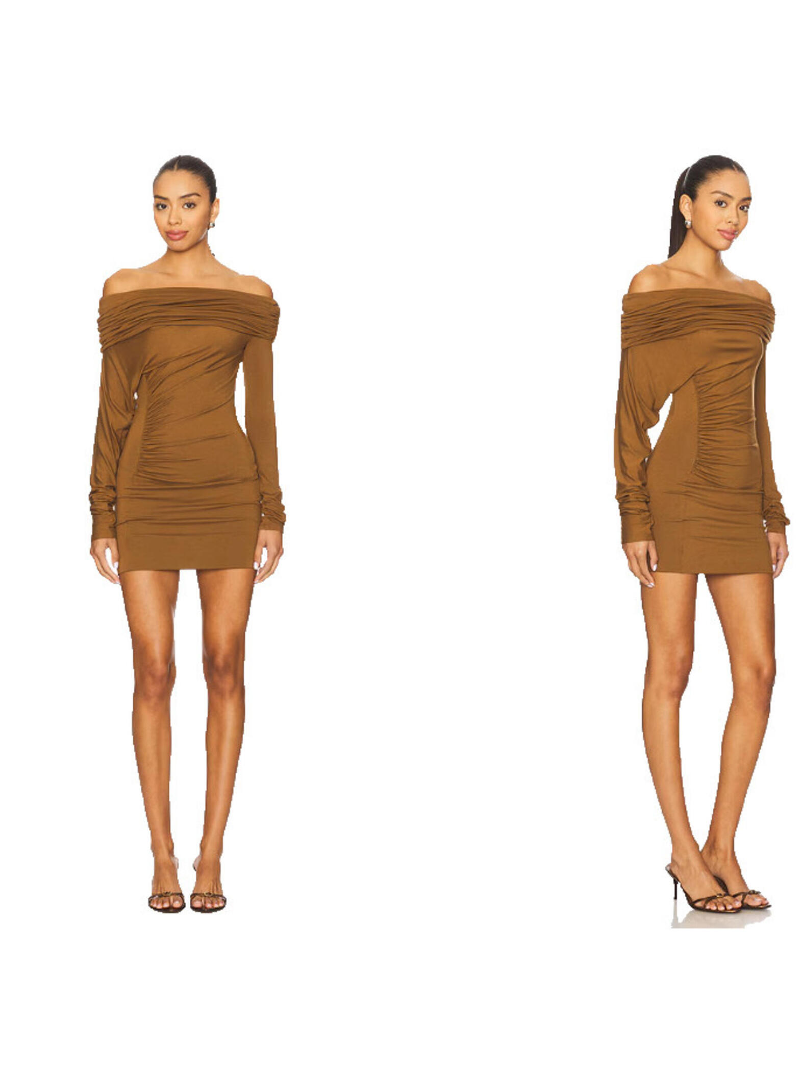 The Andamane Zoe Mini Dress Cigar Brown Size M Nwt $545 Msrp